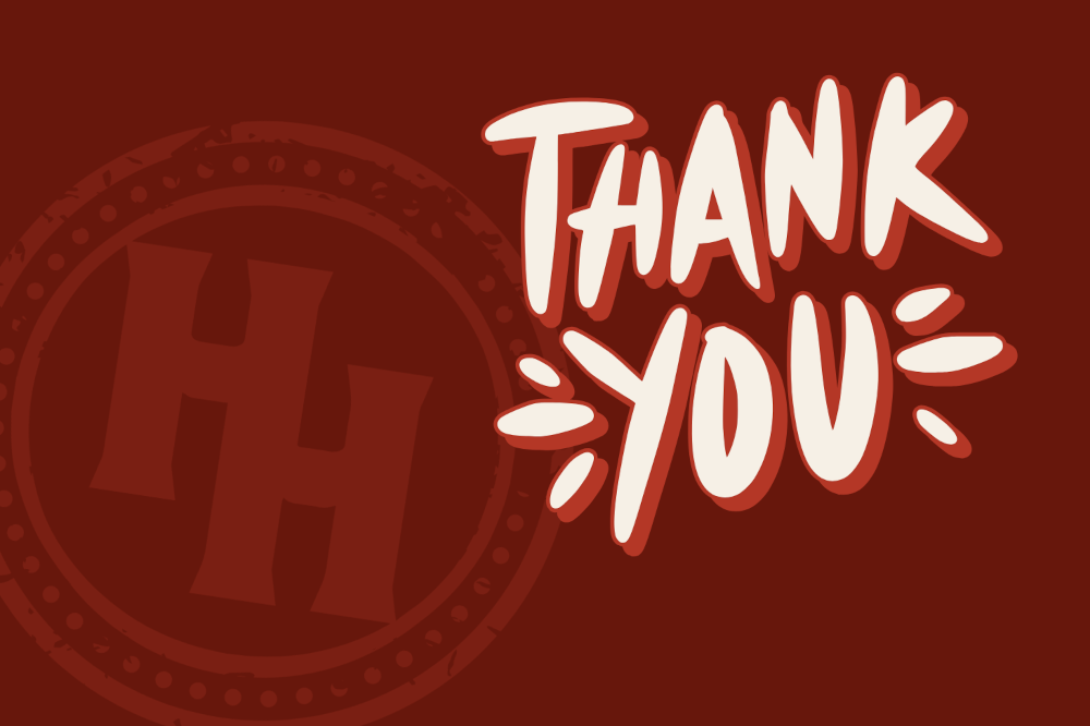 Hereford House Thank You